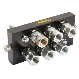 Raccord multiple DN10-6 x 1/2" BSP prise amovible | FASTER Raccord multiple DN10-6 x 1/2" BSP prise amovible | FASTERPR#825107