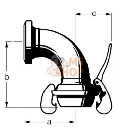 Mâle/Fem. 4" coude 90° Bauer | KRAMP Mâle/Fem. 4" coude 90° Bauer | KRAMPPR#699350