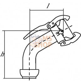 Mâle/fem. 4" coude 45° | KRAMP Mâle/fem. 4" coude 45° | KRAMPPR#699282