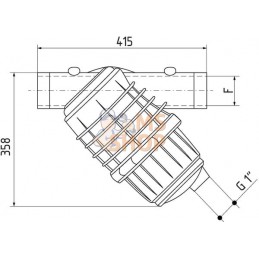 Filtre In-Line 3" 32 Mesh | ARAG Filtre In-Line 3" 32 Mesh | ARAGPR#609706