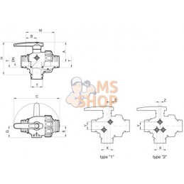 Vanne à boisseau sph. T6 3v. | ARAG Vanne à boisseau sph. T6 3v. | ARAGPR#610052