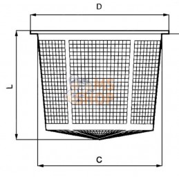 Filtre à panier D.140 X 203 | ARAG Filtre à panier D.140 X 203 | ARAGPR#608978