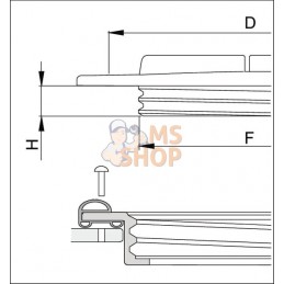 Couvercle de réservoir 455mm | ARAG Couvercle de réservoir 455mm | ARAGPR#609728