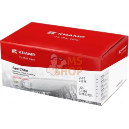 Chaîne de tronçonneuse .325" 1,3mm 462 DL 25 ft courbe étroite Kramp | KRAMP Chaîne de tronçonneuse .325" 1,3mm 462 DL 25 ft cou