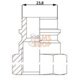 Raccord rapide mâle Ø17,8mm x F 1/4" inox | KRAMP Raccord rapide mâle Ø17,8mm x F 1/4" inox | KRAMPPR#463229