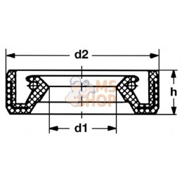 Joint d’huile 25,4x42x8 | TUFF TORQ Joint d’huile 25,4x42x8 | TUFF TORQPR#221150