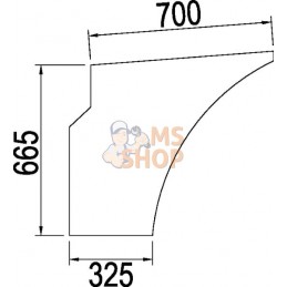 Vitre de porte inf. | CNH Vitre de porte inf. | CNHPR#784826