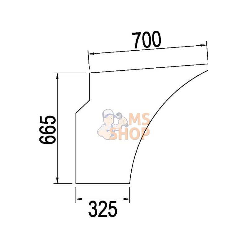 Vitre de porte inf. | CNH Vitre de porte inf. | CNHPR#784826