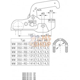 Coupleur de tête d'attelage 3500 kg Ø 50 mm | WINTERHOFF Coupleur de tête d'attelage 3500 kg Ø 50 mm | WINTERHOFFPR#886877