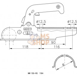 Coupleur de tête 1500 kg 70 mm | WINTERHOFF Coupleur de tête 1500 kg 70 mm | WINTERHOFFPR#886870