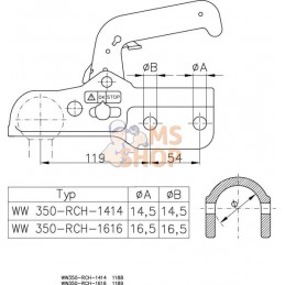 Attelage 3500 kg Ø 60 mm | WINTERHOFF Attelage 3500 kg Ø 60 mm | WINTERHOFFPR#886876