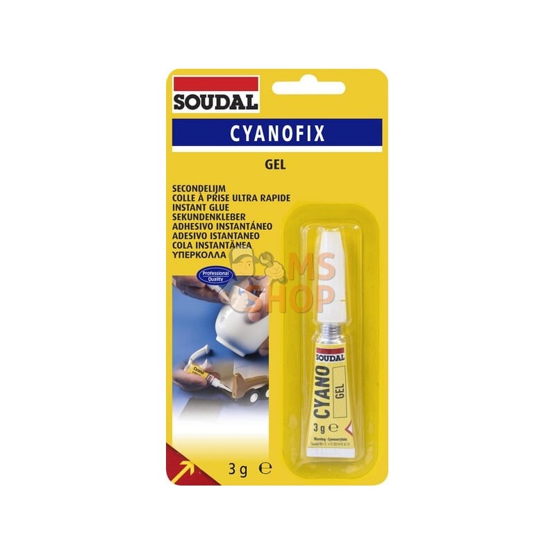 Colle Cyanoacrylate liquide 82A (3g) BLISTER | SOUDAL Colle Cyanoacrylate liquide 82A (3g) BLISTER | SOUDALPR#907967