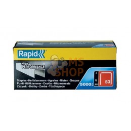 Rivets Rapid 53/6mm galvanisé, 5000 pcs | RAPID Rivets Rapid 53/6mm galvanisé, 5000 pcs | RAPIDPR#886675