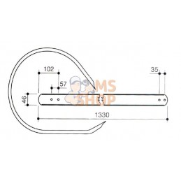 Lame de pick-up p/Welger | NON ORIGINAL Lame de pick-up p/Welger | NON ORIGINALPR#782043