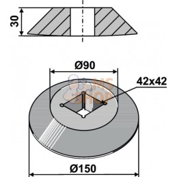 Disque final interne p. 40x40 | NON ORIGINAL Disque final interne p. 40x40 | NON ORIGINALPR#854390