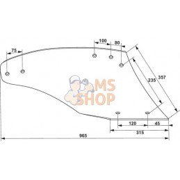 Versoir bore D. C16S p/G&B | NON ORIGINAL Versoir bore D. C16S p/G&B | NON ORIGINALPR#902482