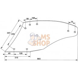 Versoir bore G. C16S p/G&B | NON ORIGINAL Versoir bore G. C16S p/G&B | NON ORIGINALPR#902483