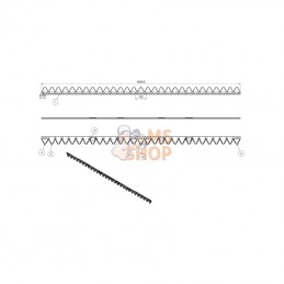 257280KR; KRAMP; Lame dentée 2,20m Rapid; pièce detachée