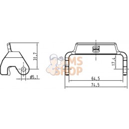 Levier simple HAN10A | HARTING Levier simple HAN10A | HARTINGPR#786354