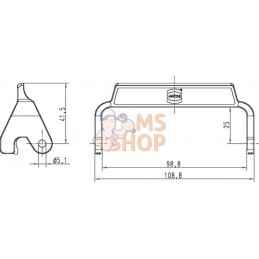 Levier simple HAN16B | HARTING Levier simple HAN16B | HARTINGPR#786355