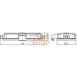 Couvercle 16B avec 2 cames, plastique | HARTING Couvercle 16B avec 2 cames, plastique | HARTINGPR#786430