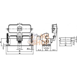 Embase encastrée 16A | HARTING Embase encastrée 16A | HARTINGPR#786402