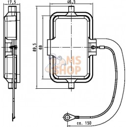 Couvercle 10B avec 2 cames, plastique | HARTING Couvercle 10B avec 2 cames, plastique | HARTINGPR#786420