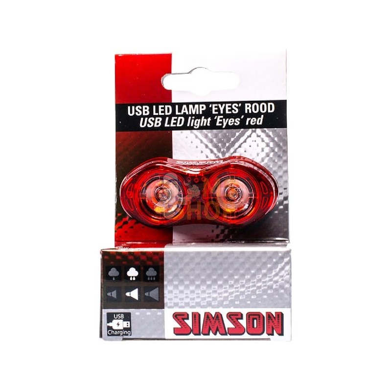 Feu arrière rond LED USB | SIMSON Feu arrière rond LED USB | SIMSONPR#970330