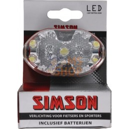 Phare avant LED batterie blanc | SIMSON Phare avant LED batterie blanc | SIMSONPR#970327