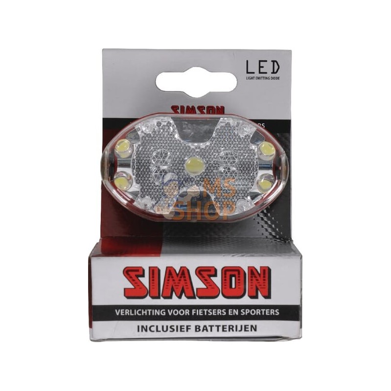 Phare avant LED batterie blanc | SIMSON Phare avant LED batterie blanc | SIMSONPR#970327