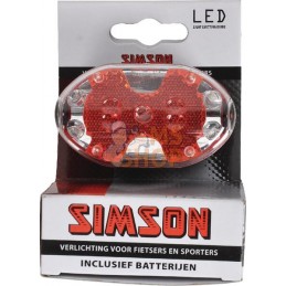 Phare arr. LED batterie rouge | SIMSON Phare arr. LED batterie rouge | SIMSONPR#970349