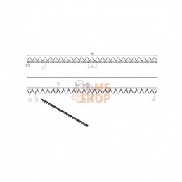 253382KR; KRAMP; Lame dentée 1,90m Rapid; pièce detachée