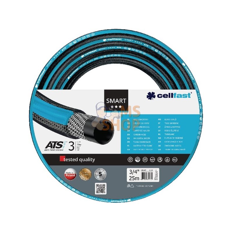 Tuyau d'arrosage Smart ATSV 3/4" 25m | CELLFAST Tuyau d'arrosage Smart ATSV 3/4" 25m | CELLFASTPR#922456