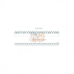 110423203KR; KRAMP; Lame inf. 1,60m 21sec. li. Reform; pièce detachée