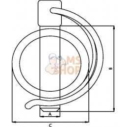 Goupille demi-lune 9.5x55mm Rubig | RÜBIG Goupille demi-lune 9.5x55mm Rubig | RÜBIGPR#970478