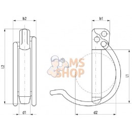 Goupille demi-lune 4.7x32mm Rubig | RÜBIG Goupille demi-lune 4.7x32mm Rubig | RÜBIGPR#970466