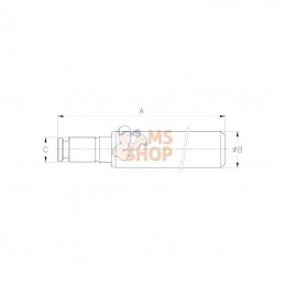 DS3903506020800; KRAMP; Tige 35 hub 800 D60-63-70 L=975; pièce detachée