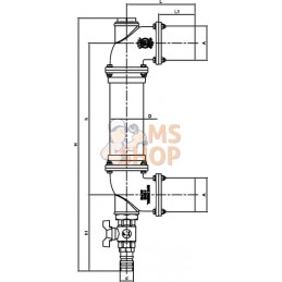 Indicateur de niveau tubulaire 1500mm | MZ Indicateur de niveau tubulaire 1500mm | MZPR#753822