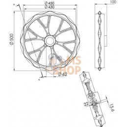 Anneau Cambridge large 500mm renforcé | DAL-BO Anneau Cambridge large 500mm renforcé | DAL-BOPR#584887