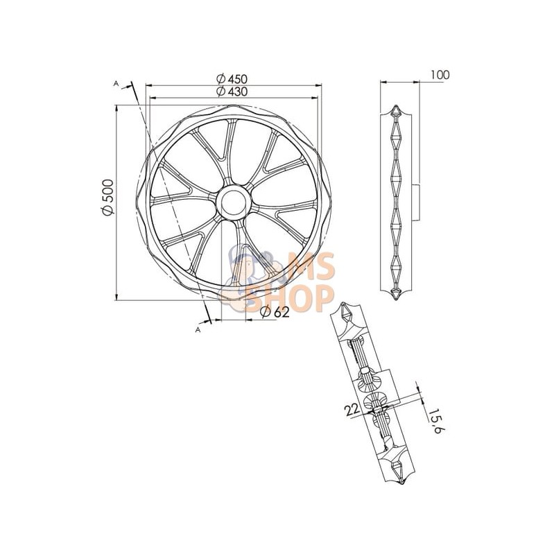 Anneau Cambridge large 500mm renforcé | DAL-BO Anneau Cambridge large 500mm renforcé | DAL-BOPR#584887