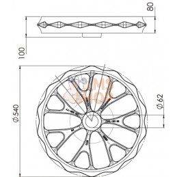 Anneau Cambridge  renforcé large 550mm | DAL-BO Anneau Cambridge  renforcé large 550mm | DAL-BOPR#584894