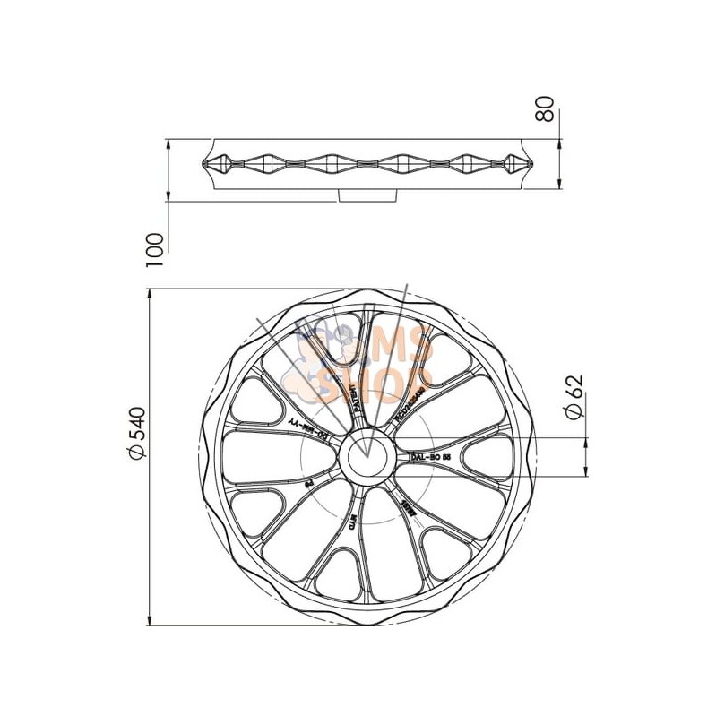 Anneau Cambridge  renforcé large 550mm | DAL-BO Anneau Cambridge  renforcé large 550mm | DAL-BOPR#584894