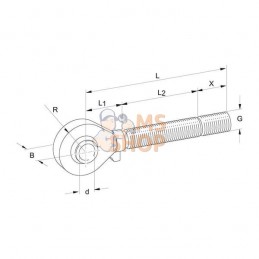 Embout de bielle | WALTERSCHEID Embout de bielle | WALTERSCHEIDPR#723251