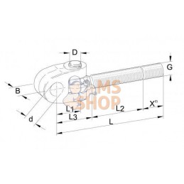 Chape articulée filetée | WALTERSCHEID Chape articulée filetée | WALTERSCHEIDPR#723178