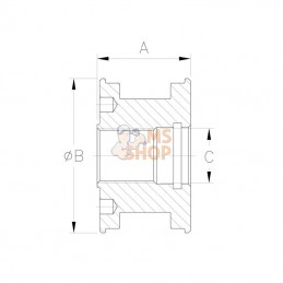 DS2907004VM; KRAMP; Piston DS25 alésage 70 Joint p; pièce detachée