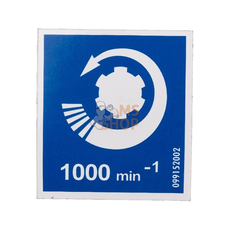 Autocollant 1 000 tr/min ga. | KUHN Autocollant 1 000 tr/min ga. | KUHNPR#748066