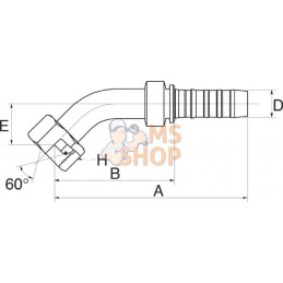 Racc. à sertir 45° DN25-1" BSP | GATES Racc. à sertir 45° DN25-1" BSP | GATESPR#779846
