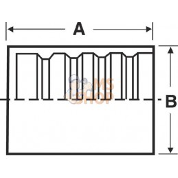 Jupe à sertir Ø61,5x67,8mm DN32 acier / zingué / blanc passivé Gates | GATES Jupe à sertir Ø61,5x67,8mm DN32 acier / zingué / bl