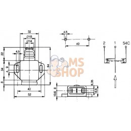 Interrupteur pour feu stop Cobo | COBO Interrupteur pour feu stop Cobo | COBOPR#891805