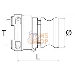 Adaptateur avec filet femelle 1 1/2" T6 | ARAG Adaptateur avec filet femelle 1 1/2" T6 | ARAGPR#608648